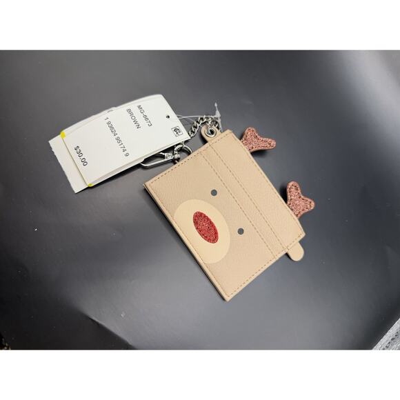 Madden Girl Christmas Reindeer Rudolph Wallet Wristlet - Picture 1 of 2